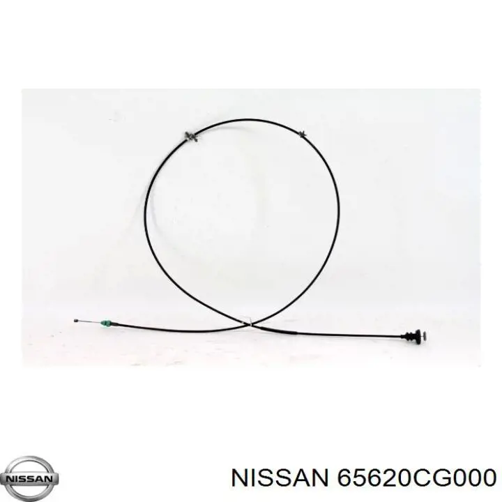 65620CG000 Nissan cable de capó del motor