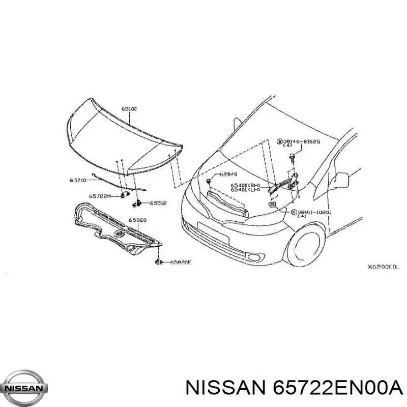 Comprar 65722EN00A Nissan/Infiniti 
