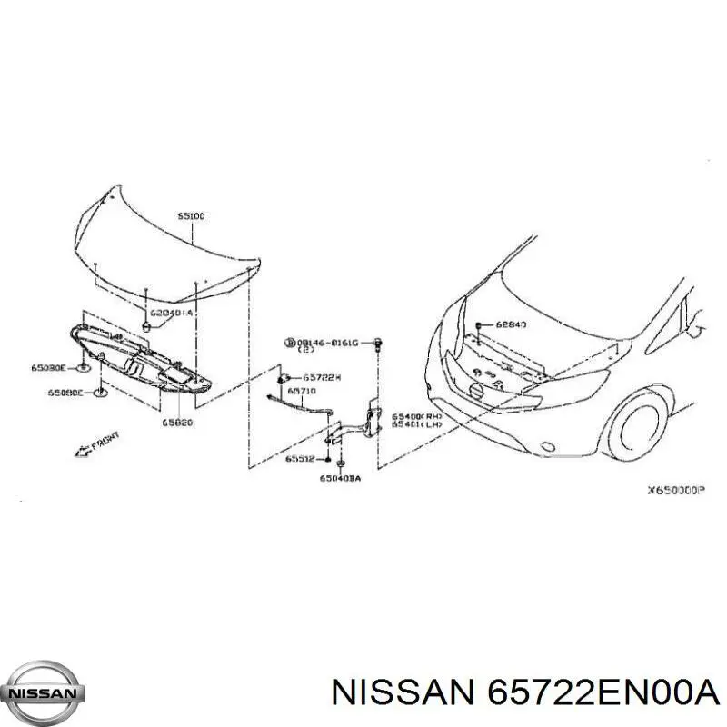  Nissan/Infiniti 65722EN00A precio, desde 3,29 EUR