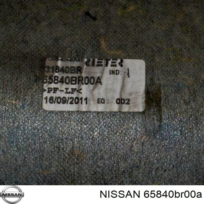Comprar 65840BR00A Nissan/Infiniti Aislamiento Para Campana
