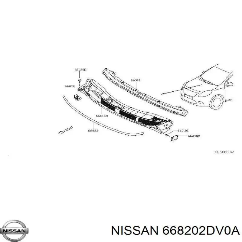 66820AX020 Nissan