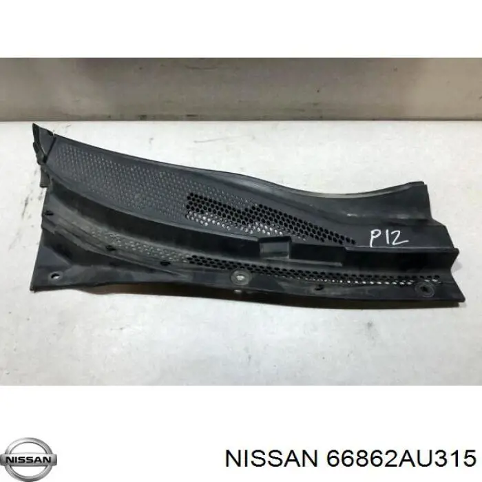 66862AU315 Nissan rejilla de limpiaparabrisas derecha