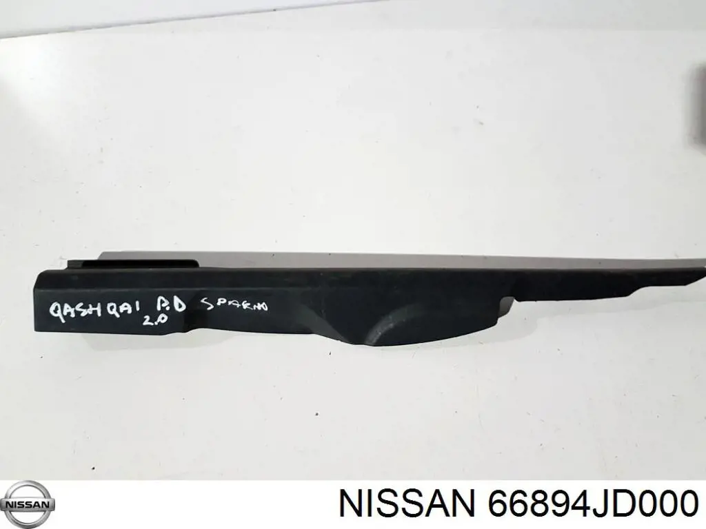 66894JD000 Nissan listón embellecedor/protector, guardabarros delantero izquierdo