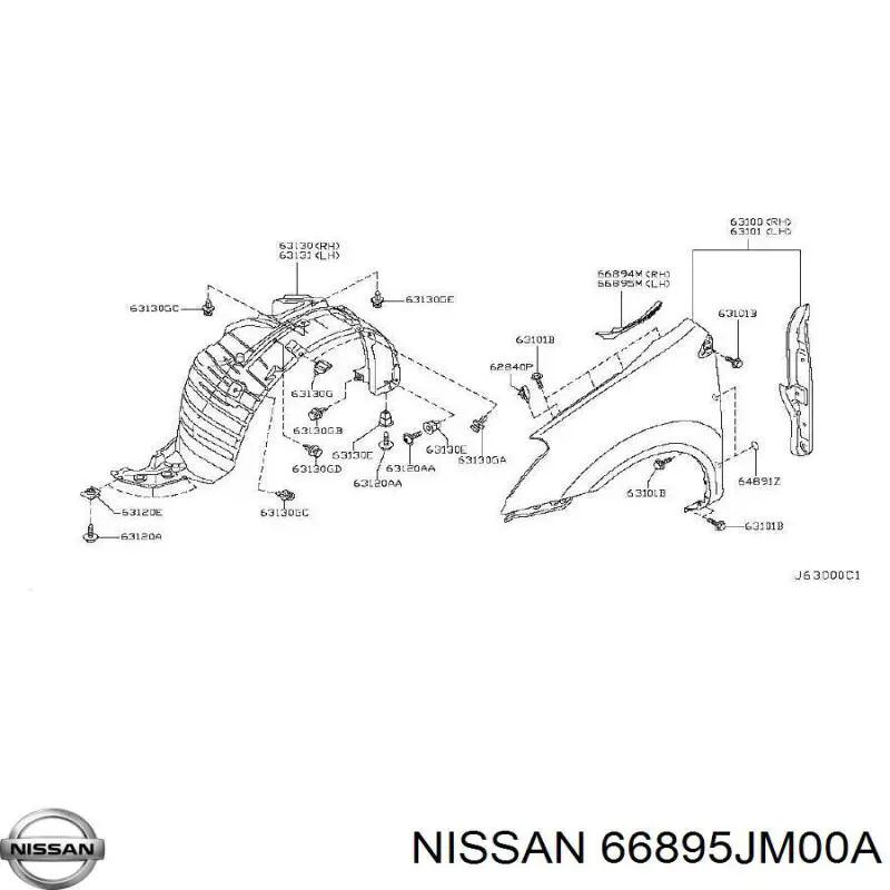 66895JM00A Nissan