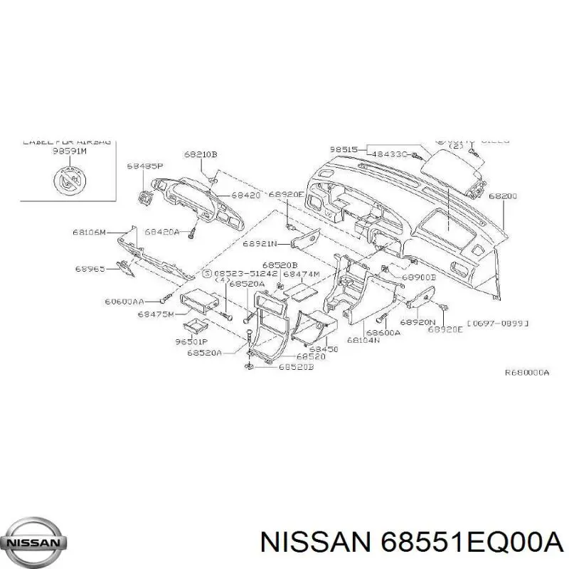 68551EQ00A Nissan