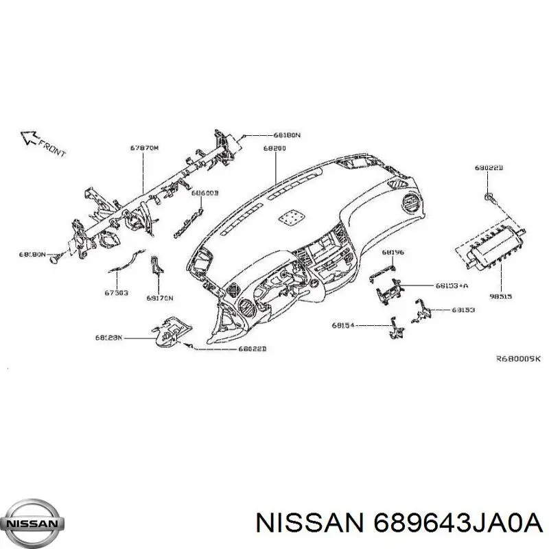 689643JA0A Nissan