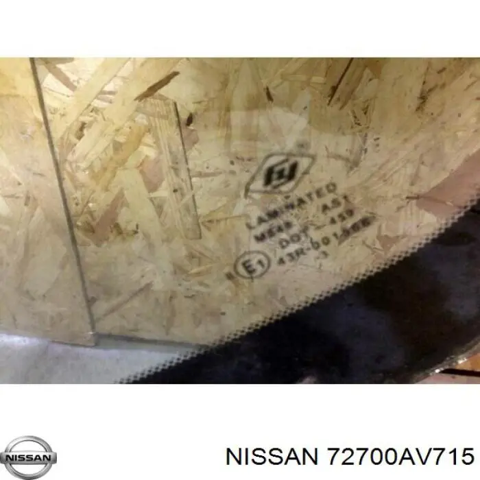 72700AV715 Nissan parabrisas