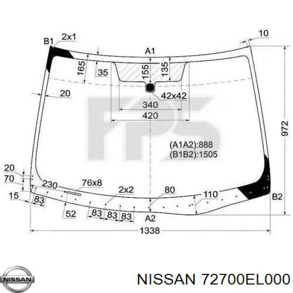 Cristal parabrisas Nissan Tiida hatchback (C11X) (2004 - 2014) precio, desde 96,98 EUR