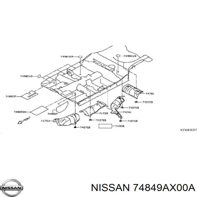 74849AX00A Nissan