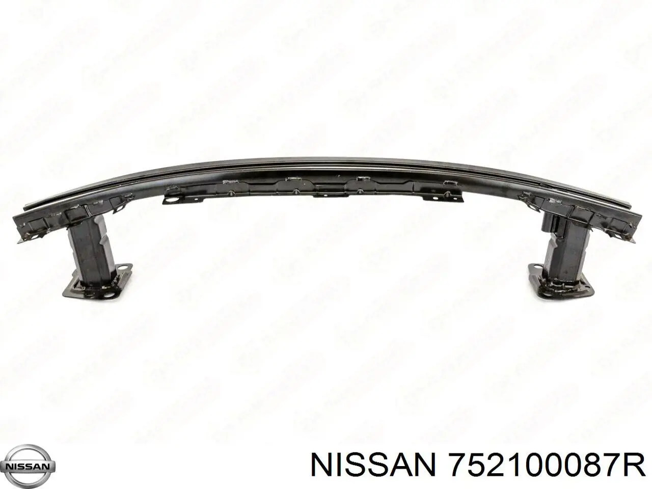 752100087R Nissan refuerzo parachoque delantero