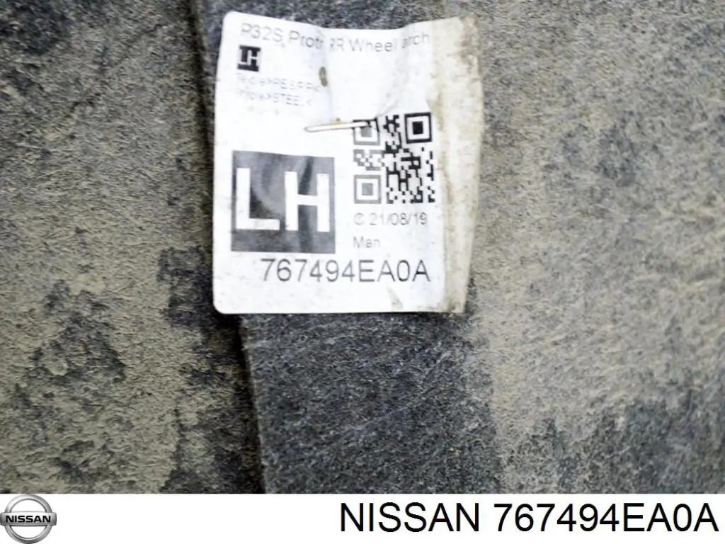 Paso de rueda trasera, derecho Nissan/Infiniti 767494EA0A