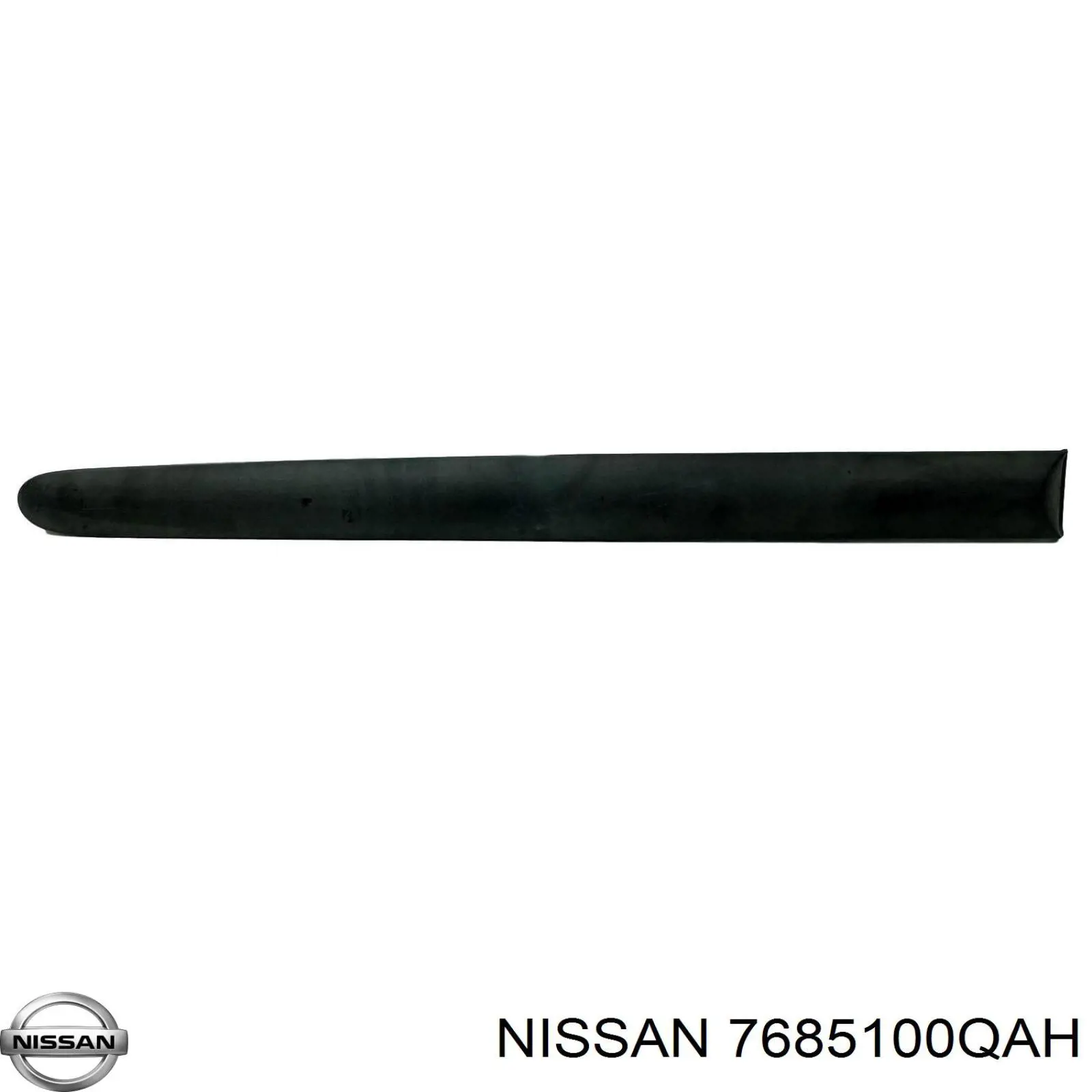 7685100QAH Nissan moldura de guardabarro trasero izquierdo