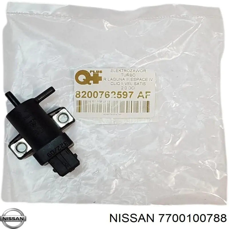 7700100788 Nissan valvula de solenoide control de compuerta egr