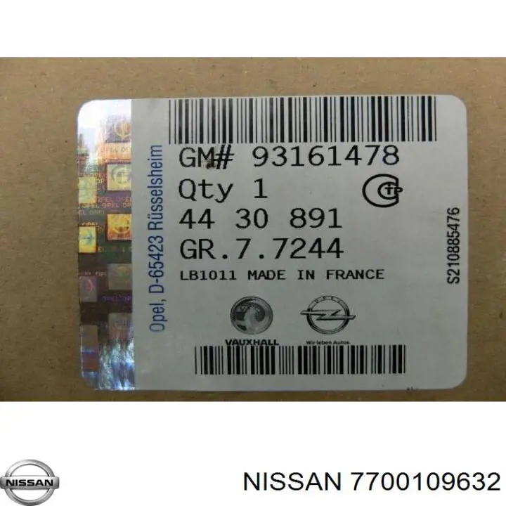 7700109632 Nissan correa distribucion