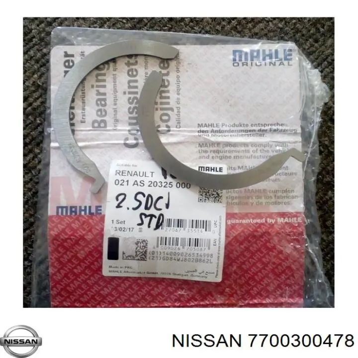 Tubo flexible de aspiración 7700300478 Nissan/Infiniti