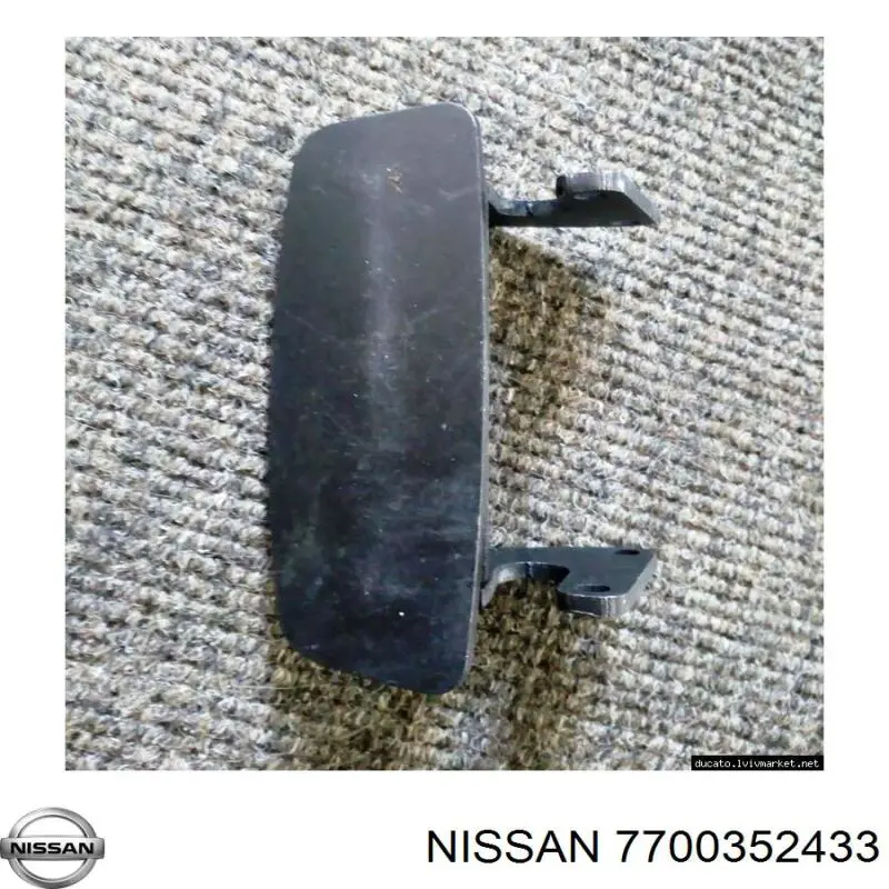 7700352433 Nissan manecilla de puerta de batientes, derecha exterior