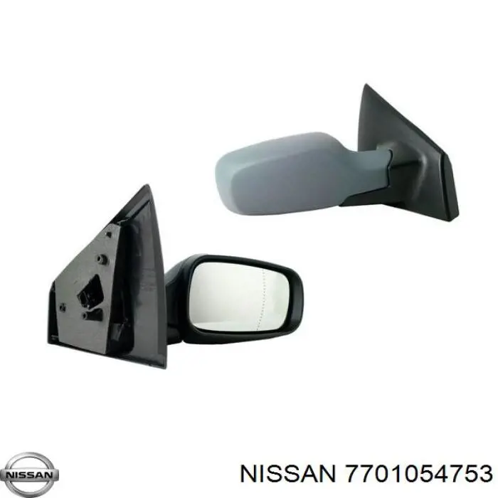 7701054753 Nissan cristal de espejo retrovisor exterior derecho