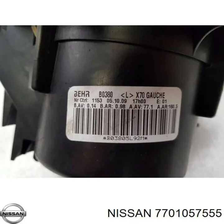 7701057555 Nissan motor eléctrico, ventilador habitáculo