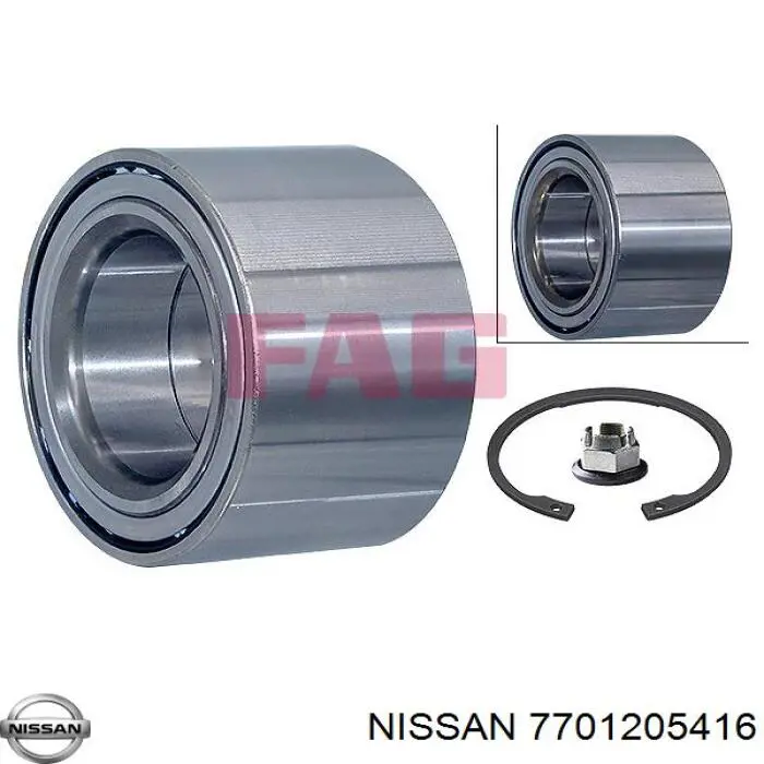 7701205416 Nissan cojinete de rueda delantero