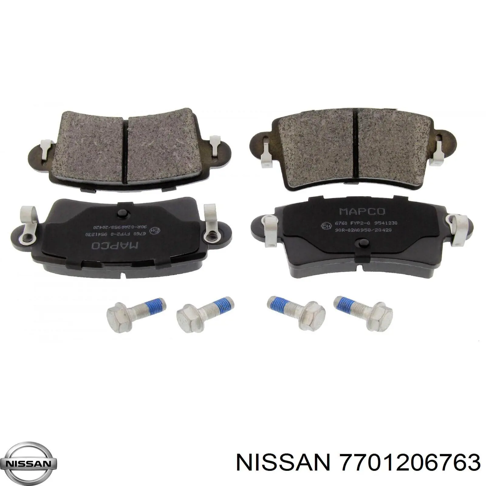 Comprar 7701206763 Nissan/Infiniti Pastillas de freno traseras