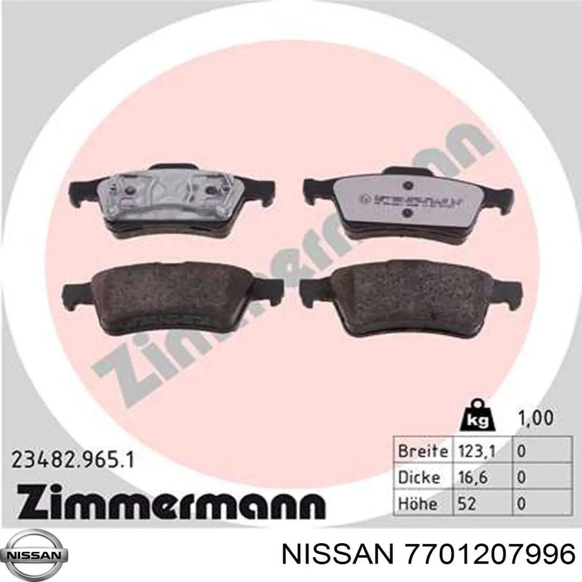 Pastillas de freno traseras Renault Espace 4 JK0