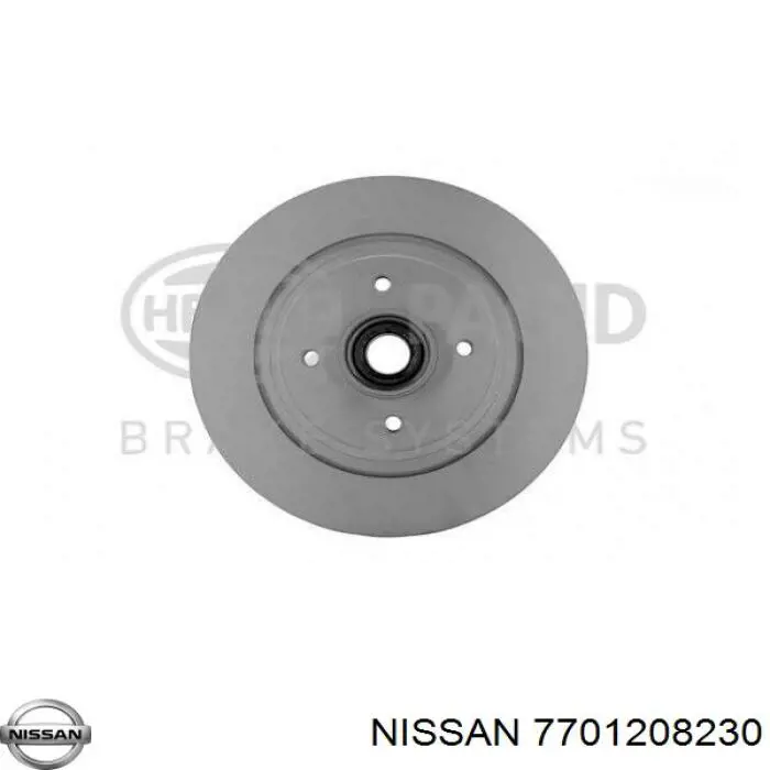 7701208230 Nissan disco de freno trasero