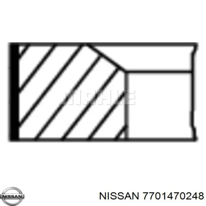 7701470248 Nissan juego de aros de pistón para 1 cilindro, std