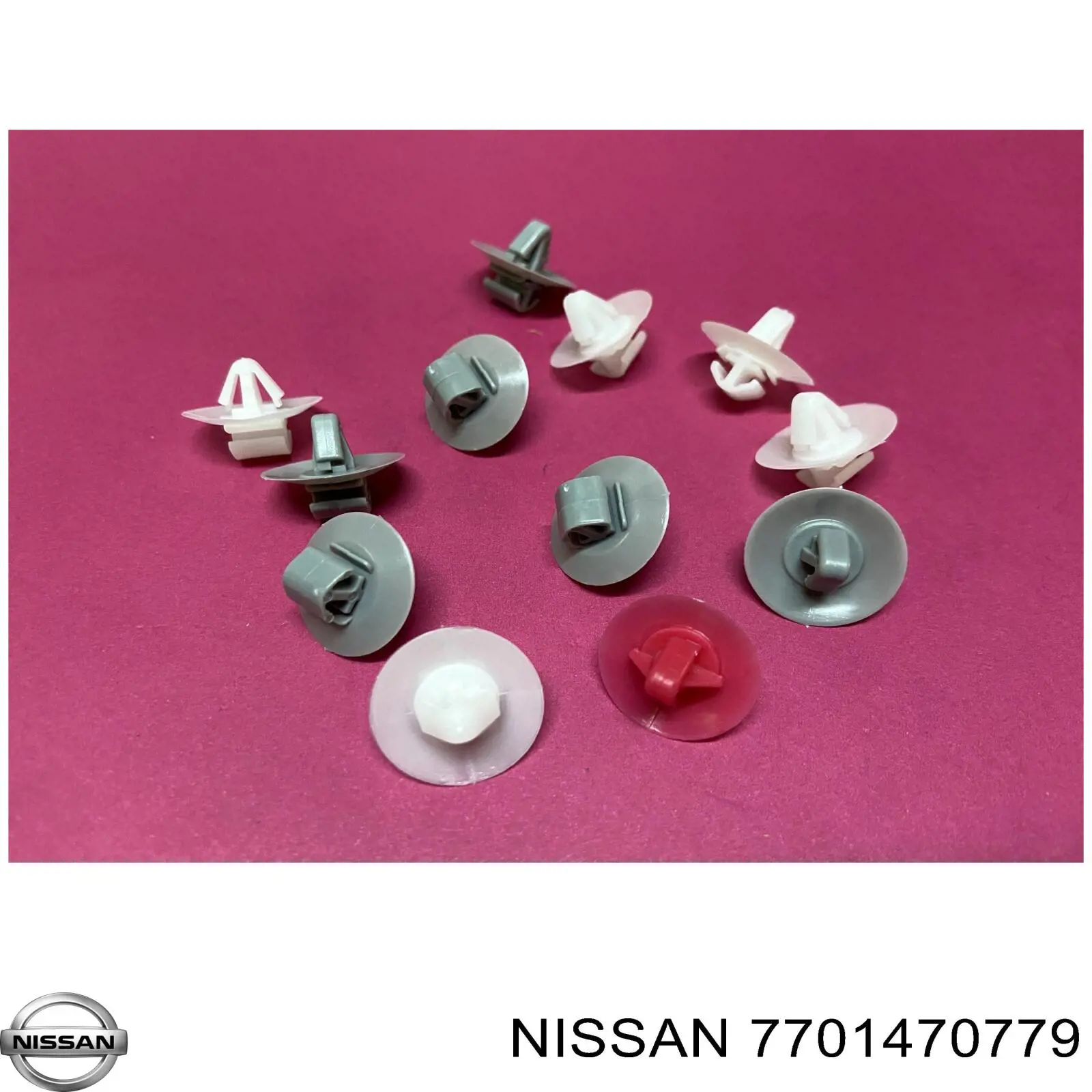 7701470779 Nissan clips de fijación de moldura de puerta