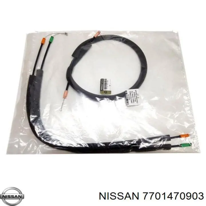 7701470903 Nissan cable de accionamiento, desbloqueo de puerta trasera derecha