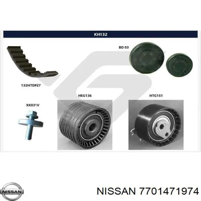 Kit correa de distribución Renault Megane 2 LM0, LM1