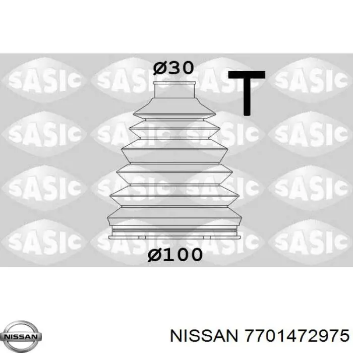 7701472975 Nissan fuelle, árbol de transmisión delantero exterior