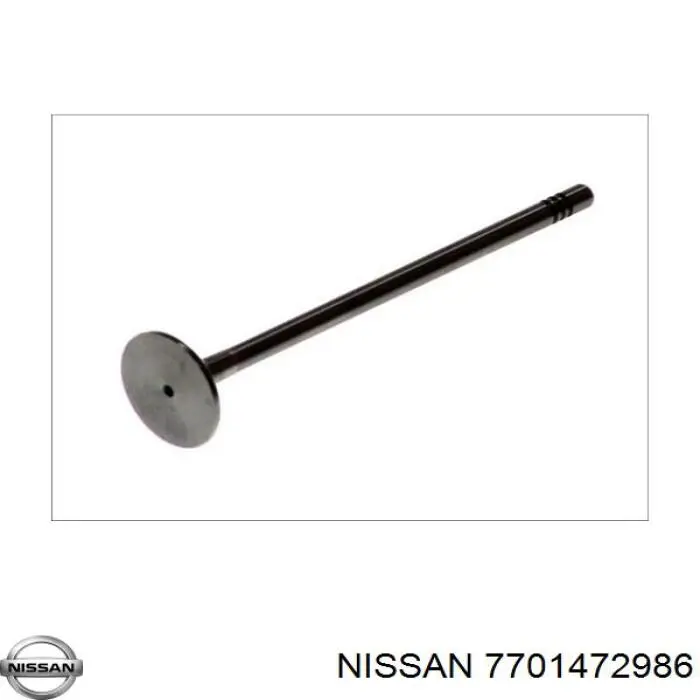 7701472986 Nissan válvula de admisión