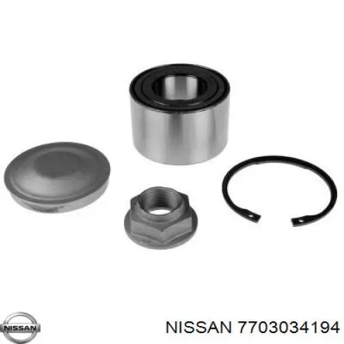 7703034194 Nissan tuerca, cubo de rueda trasero