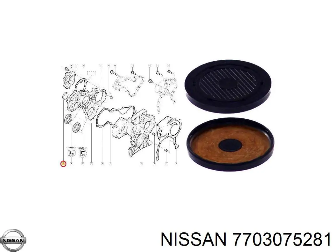 Tapa de cilindro Nissan/Infiniti 7703075281 precio, desde 2,84 EUR