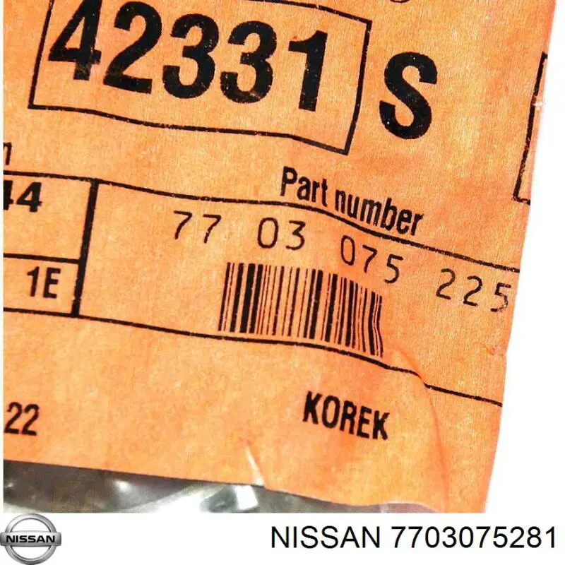 Tapa culata 7703075281 Nissan/Infiniti