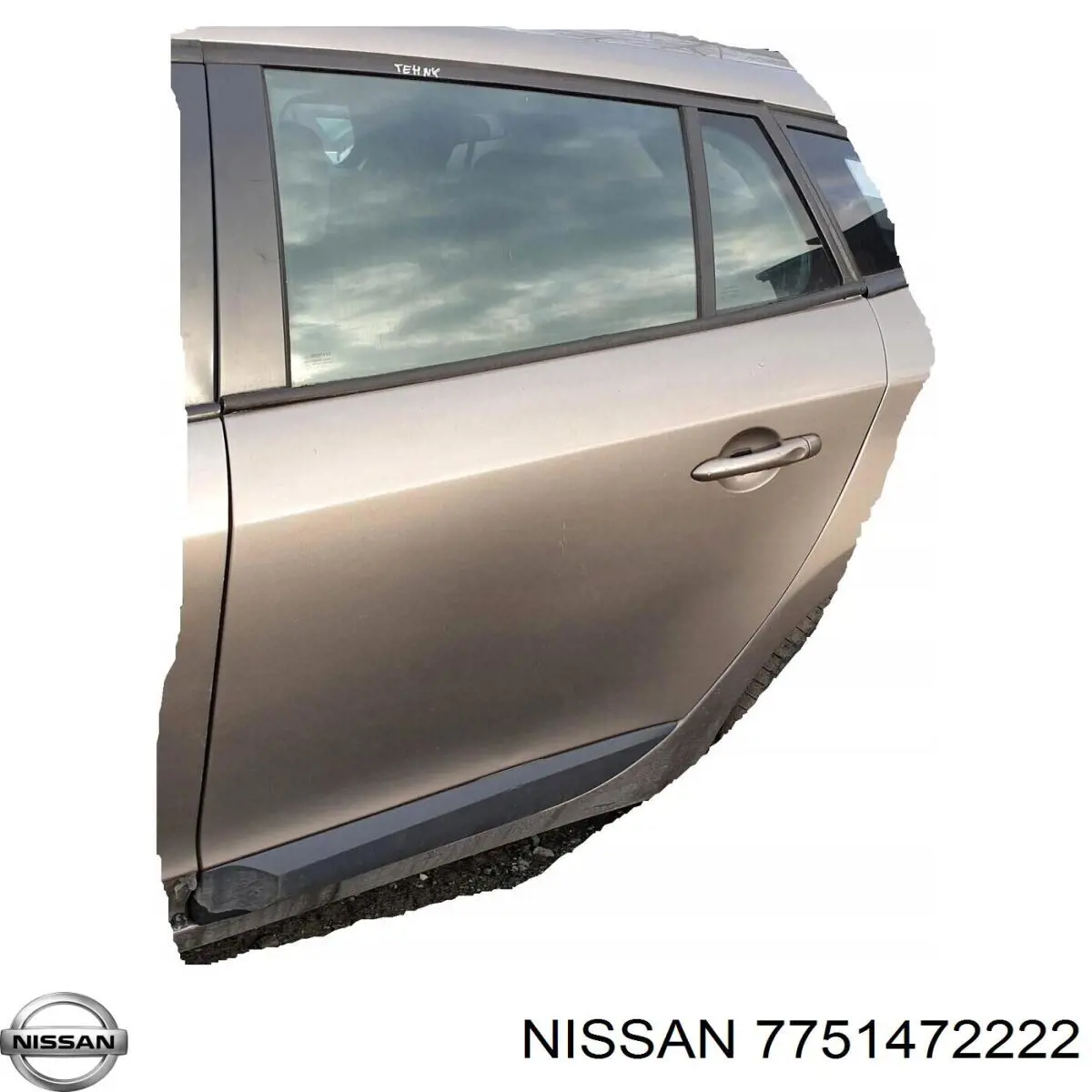 Puerta trasera izquierda de furgón de doble hoja Nissan/Infiniti 7751472222 precio, desde 238,13 EUR