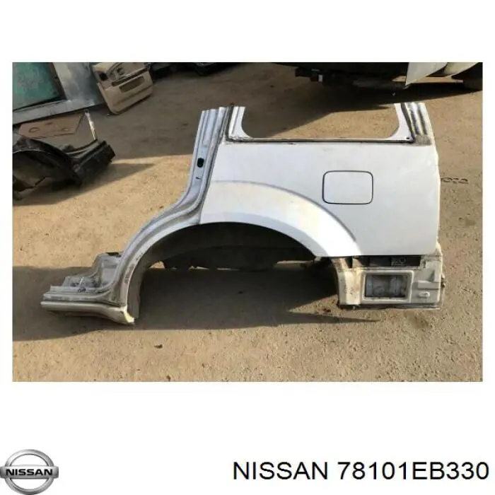 Guardabarros trasero izquierdo para Nissan Pathfinder (R51M)