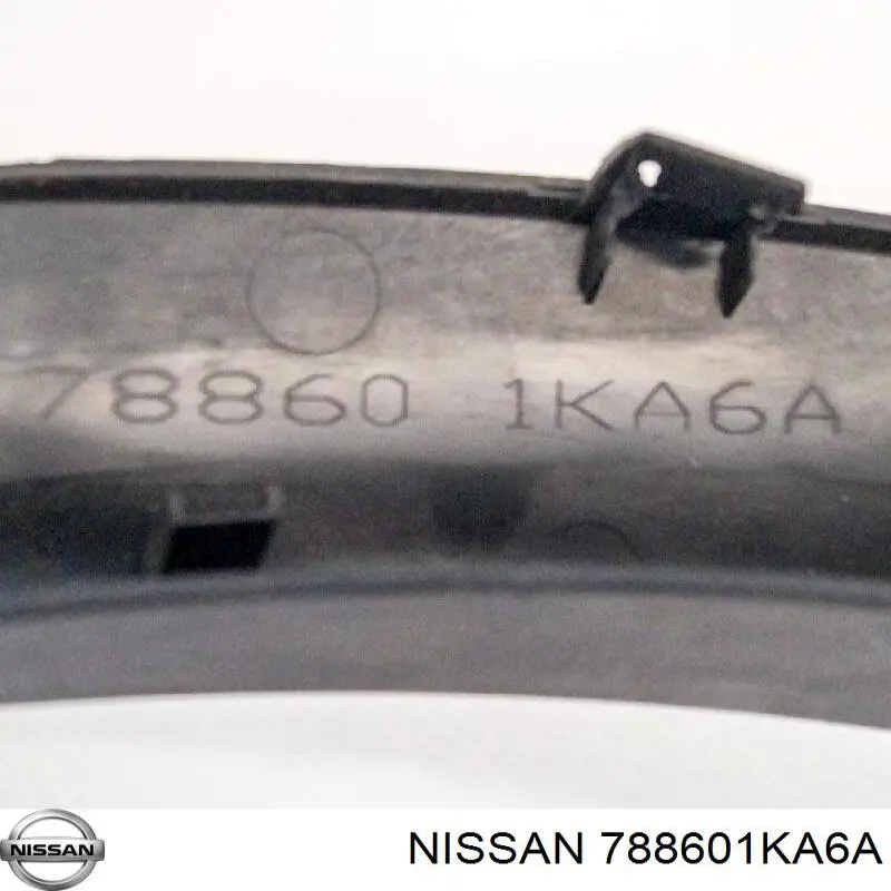 Aletín guardabarros trasero derecho para Nissan JUKE (F15E)