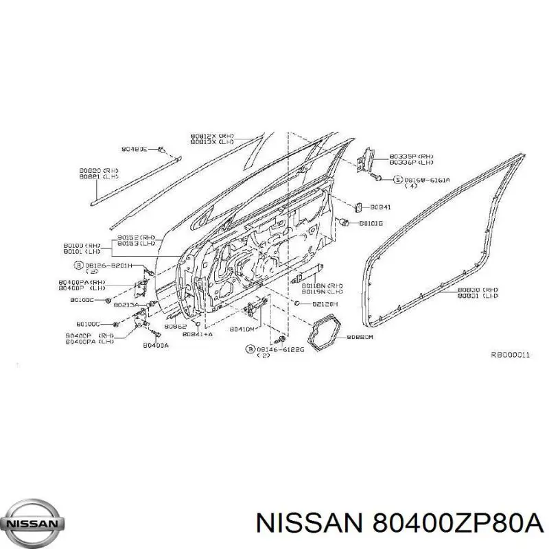 80400ZP80A Nissan