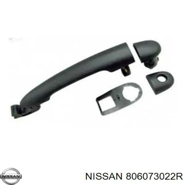 Tirador de puerta exterior delantero Opel 95519380