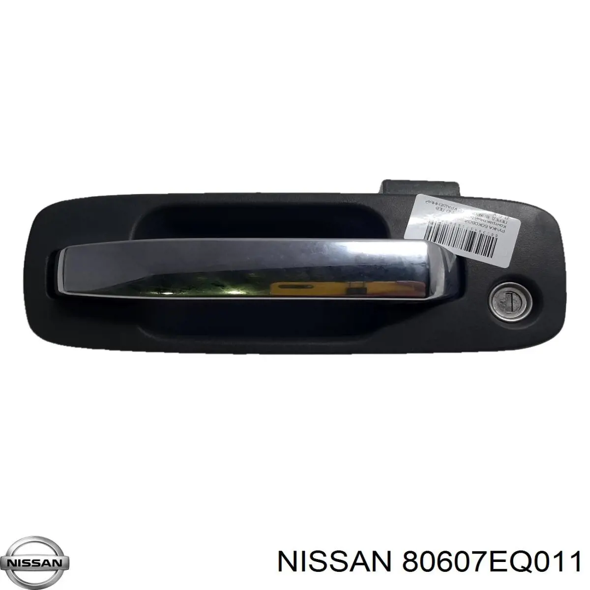 80607EQ011 Nissan tirador de puerta exterior delantero izquierda