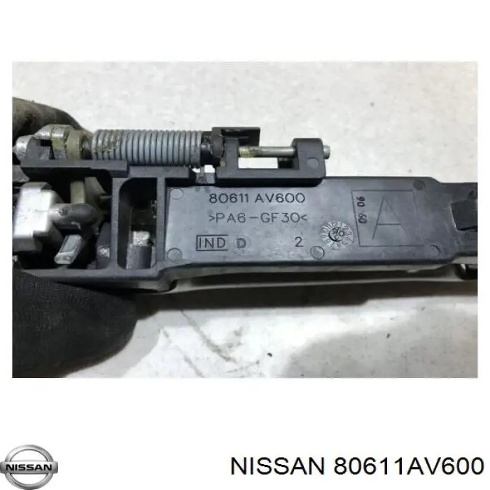 Soporte de manija exterior de puerta delantera izquierda Nissan/Infiniti 80611AV600 precio, desde 39,20 EUR