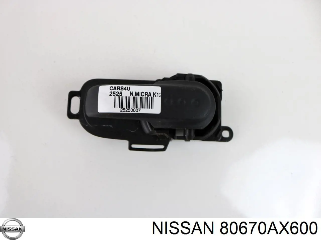 80670AX600 Nissan manecilla de puerta, equipamiento habitáculo, delantera derecha