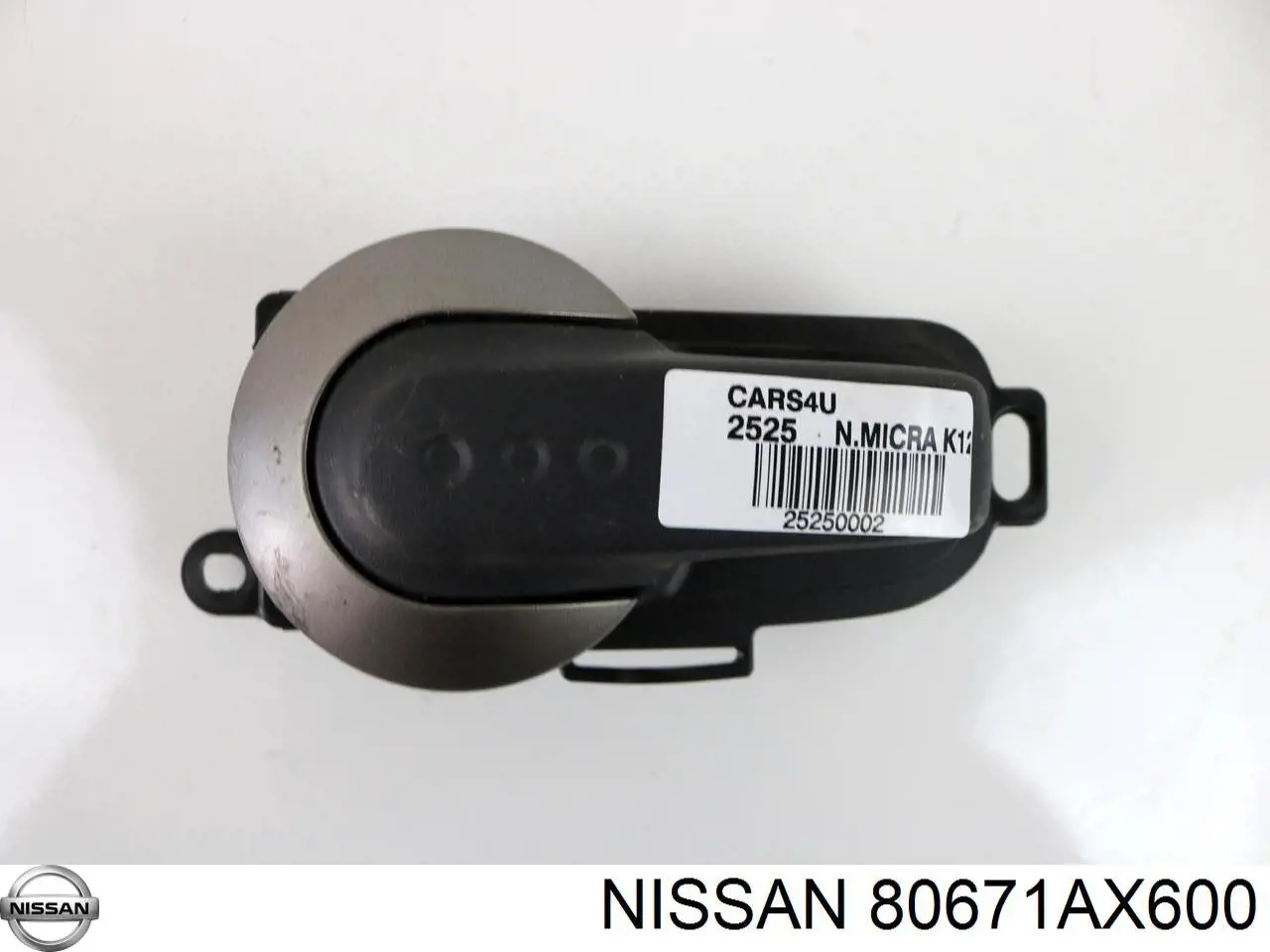 80671AX600 Nissan manecilla de puerta, equipamiento habitáculo, delantera izquierda