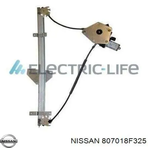 807018F325 Nissan mecanismo de elevalunas, puerta delantera izquierda