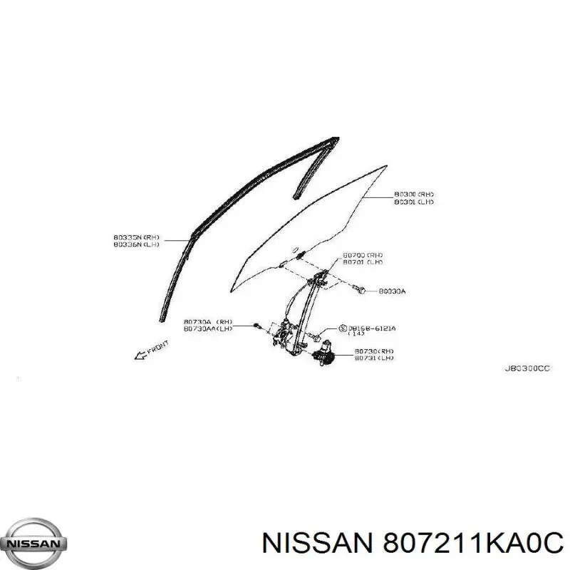 807211KA0C Nissan/Infiniti Elevalunas