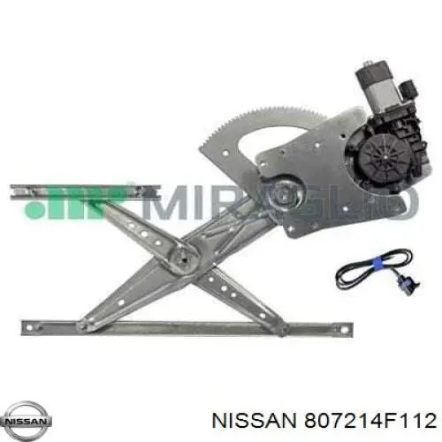 807214F112 Nissan mecanismo de elevalunas, puerta delantera izquierda