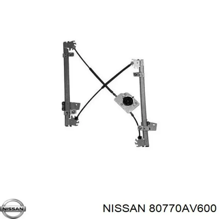 80770AV600 Nissan mecanismo de elevalunas, puerta delantera derecha