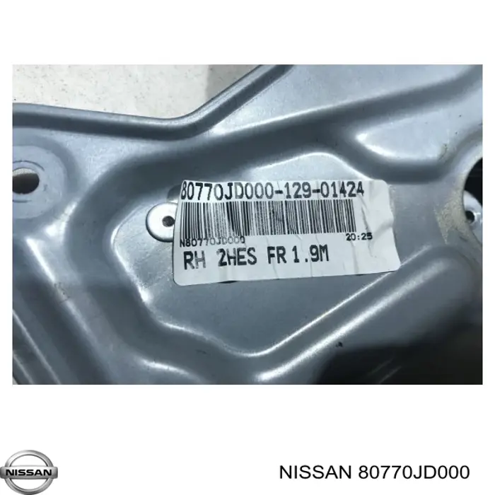Comprar 80770JD000 Nissan/Infiniti Mecanismo de elevalunas