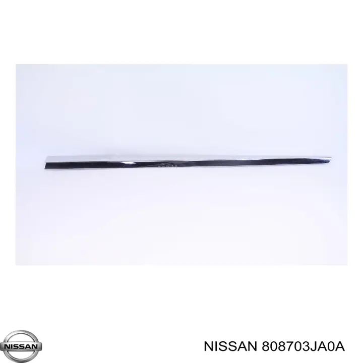 808703JA0A Nissan moldura de puerta delantera derecha inferior